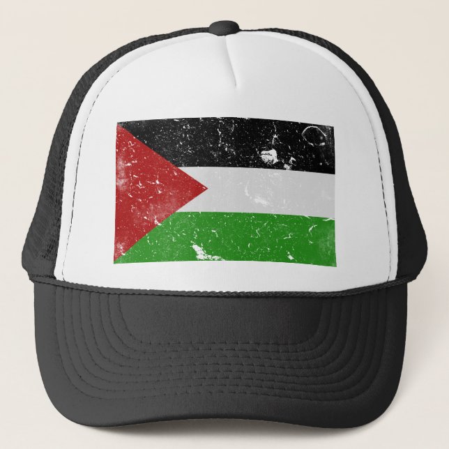 Gorra De Camionero Bandera de Palestina (Anverso)