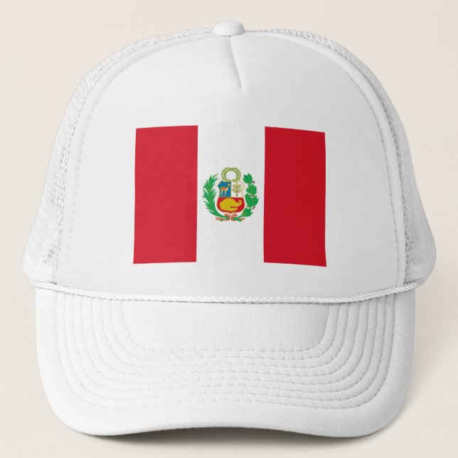 Gorra De Camionero Bandera de Perú (Anverso)