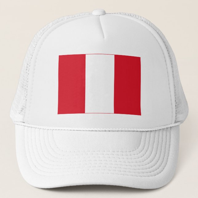 Gorra De Camionero Bandera de Perú (Anverso)