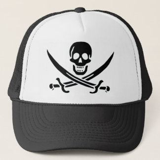 Gorra De Camionero Bandera de pirata auténtica de Jack Rackam