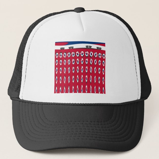 Gorra De Camionero Bandera de PolkaDot de Corea del Sur (Anverso)