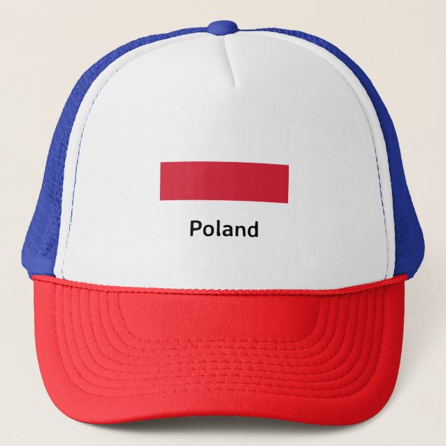 Gorra De Camionero Bandera de Polonia (Anverso)