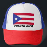 Gorra De Camionero Bandera de Puerto Rico<br><div class="desc">La bandera de Puerto Rico</div>
