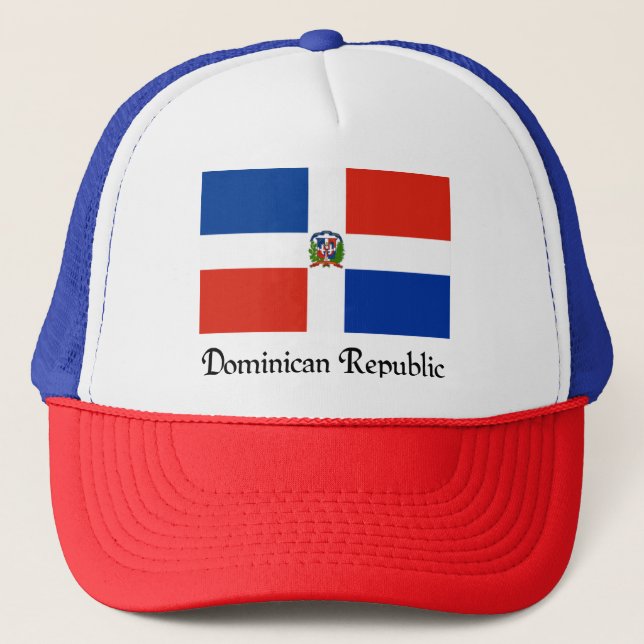 Gorra De Camionero Bandera de República Dominicana (Anverso)