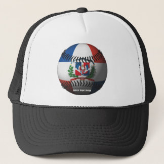 Gorra De Camionero Bandera de República Dominicana cubierta de béisbo