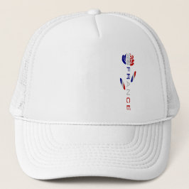 Gorra De Camionero Bandera de Rosa francesa