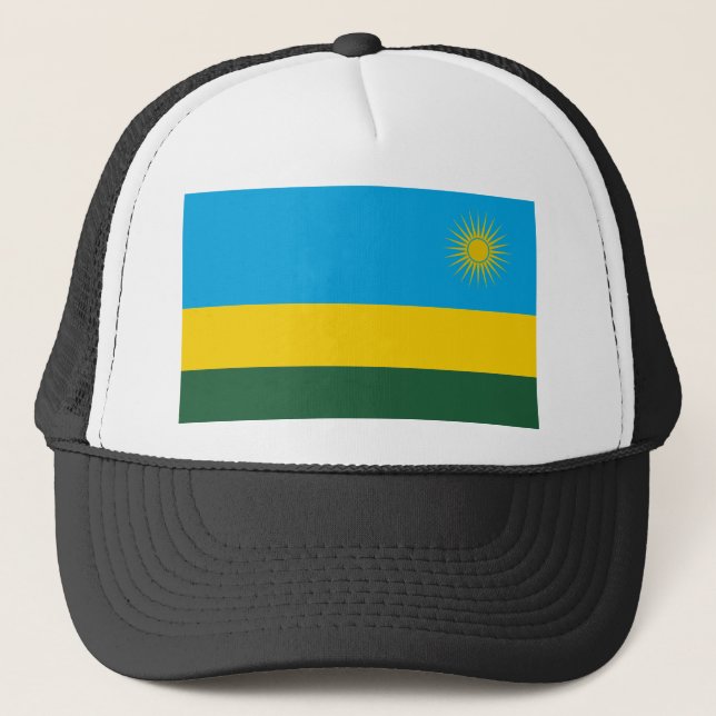 Gorra De Camionero Bandera de Ruanda (Anverso)