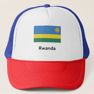Gorra De Camionero Bandera de Ruanda
