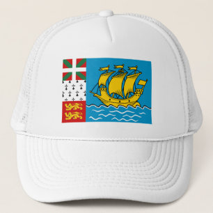 Gorra De Camionero Bandera de Saint Pierre y Miquelon