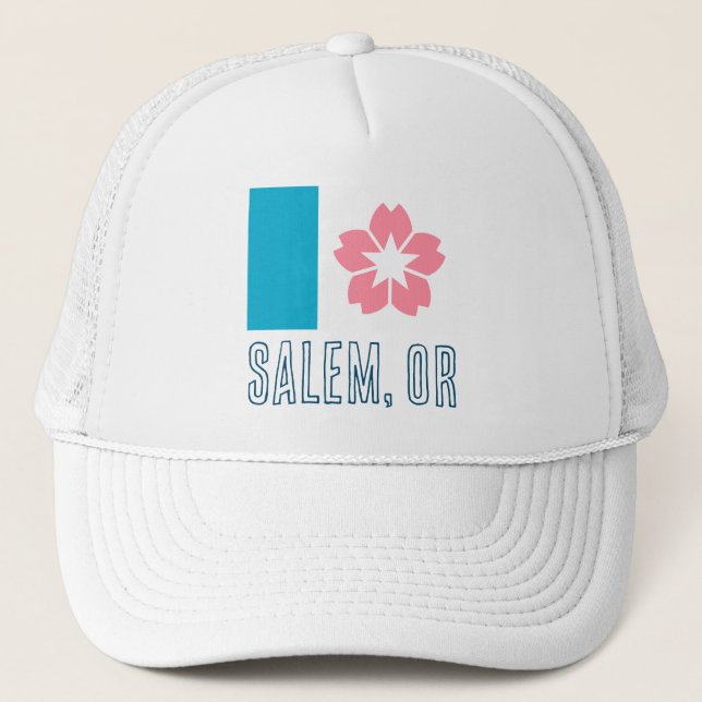 Gorra De Camionero Bandera de Salem, Oregón (Anverso)