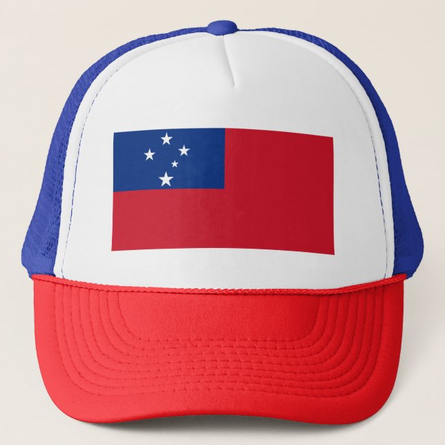 Gorra De Camionero Bandera de Samoa (Anverso)