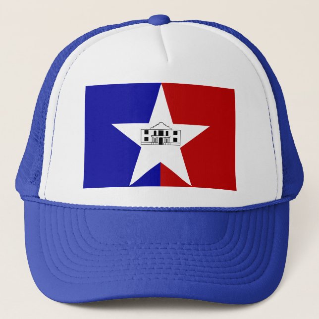 Gorra De Camionero Bandera de San Antonio, Texas (Anverso)