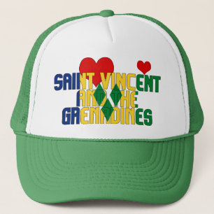 Gorra De Camionero Bandera de San Vicente y las Granadinas