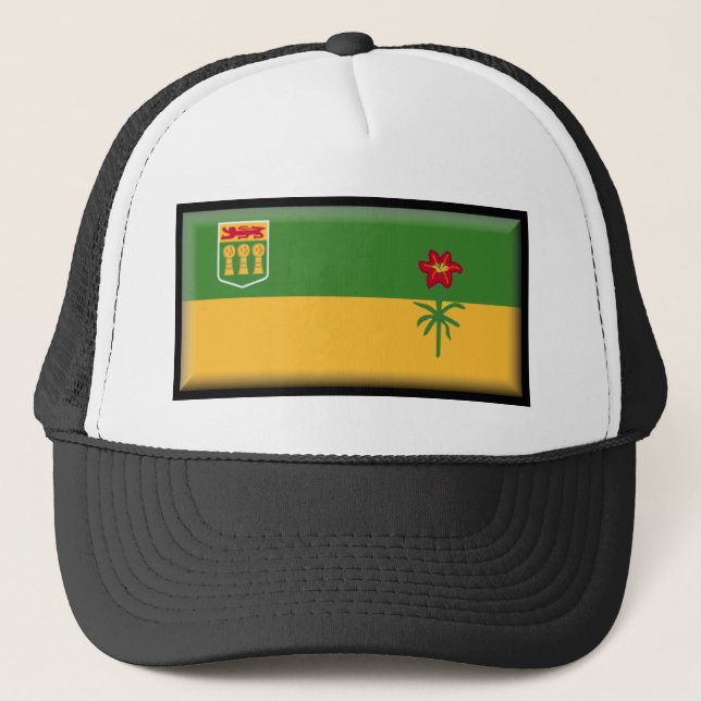 Gorra De Camionero Bandera de Saskatchewan (Canadá) (Anverso)