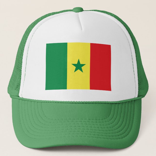 Gorra De Camionero Bandera de Senegal (Anverso)