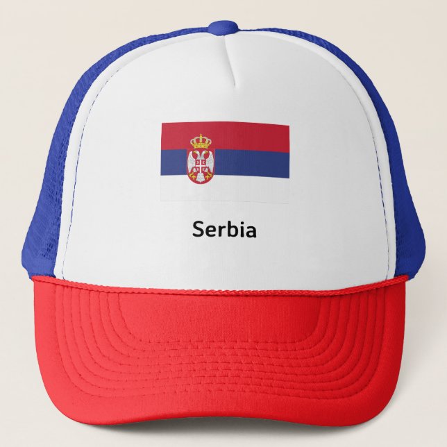 Gorra De Camionero Bandera de Serbia (Anverso)