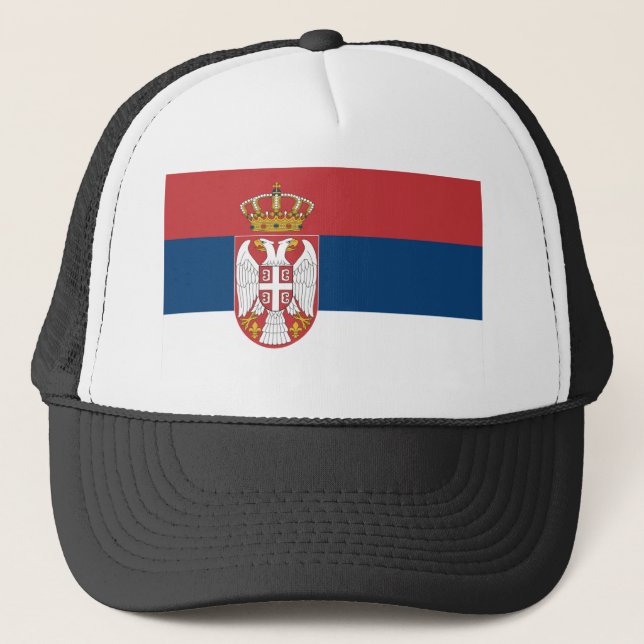 Gorra De Camionero Bandera de Serbia (Anverso)