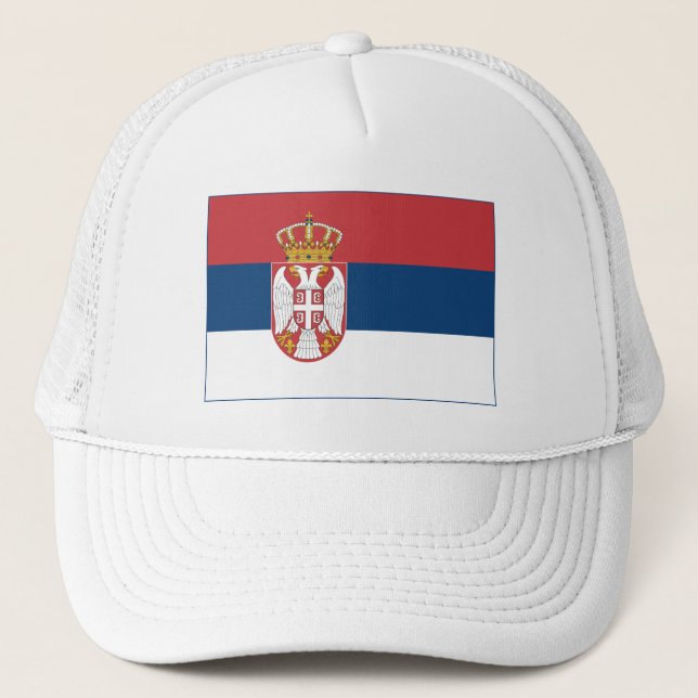 Gorra De Camionero Bandera de Serbia (Anverso)