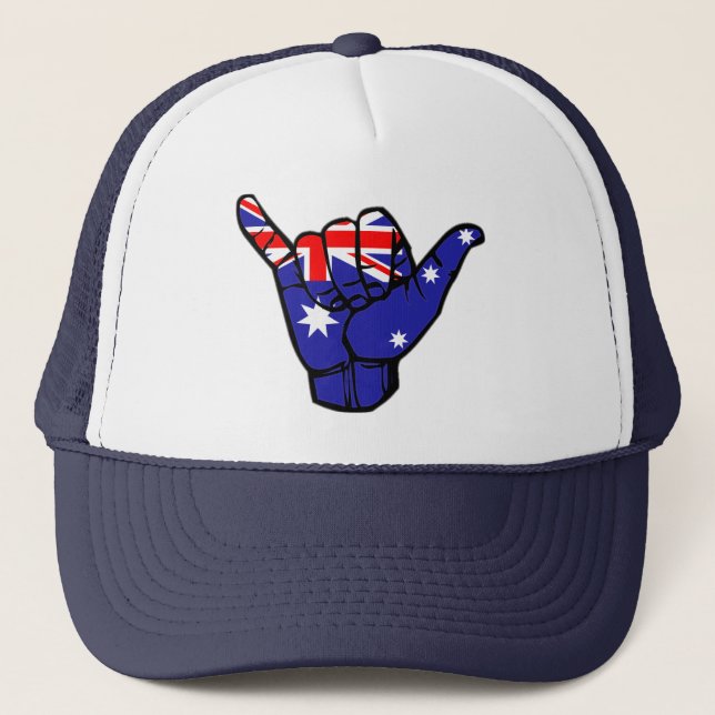 Gorra De Camionero Bandera de Shaka Australia (Anverso)