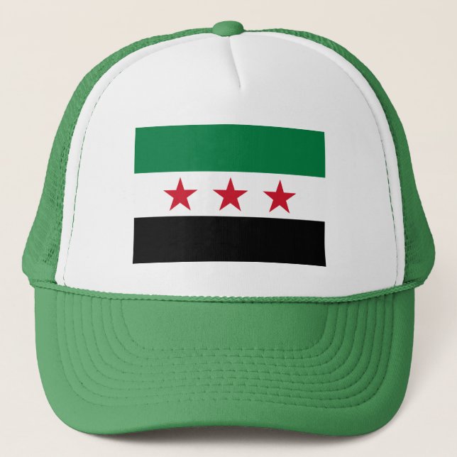 Gorra De Camionero Bandera de Siria (Anverso)