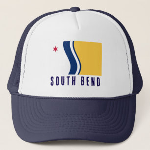 Gorra De Camionero Bandera de South Bend, Indiana