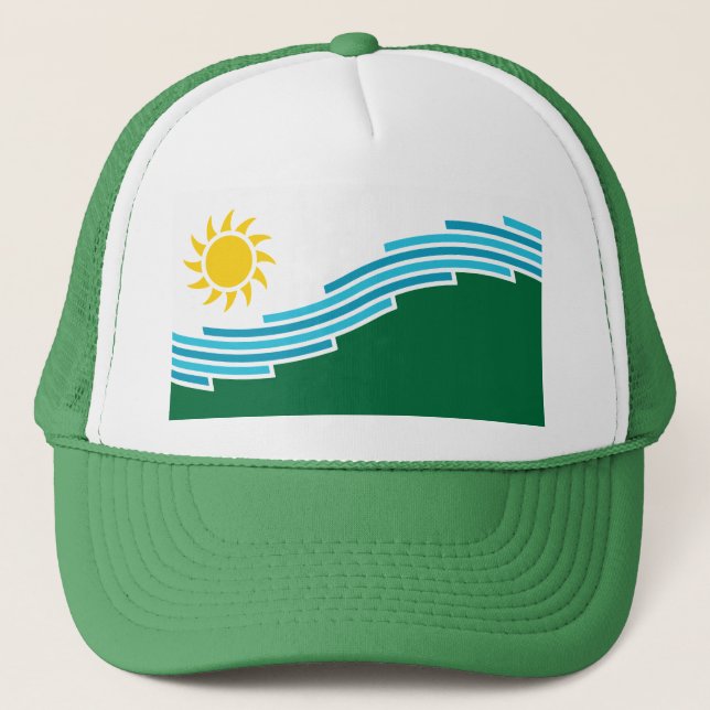 Gorra De Camionero Bandera de Spokane, Washington (Anverso)
