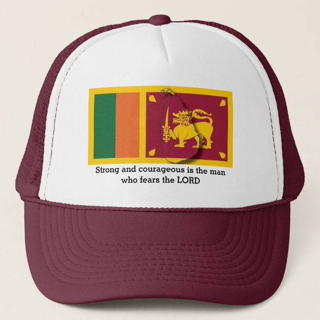 Gorra De Camionero Bandera de SRI LANKA (Anverso)