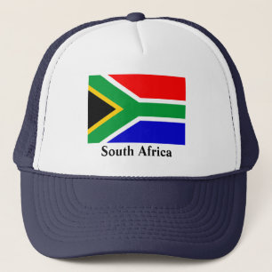 Gorra De Camionero Bandera de Sudáfrica, etiquetada,