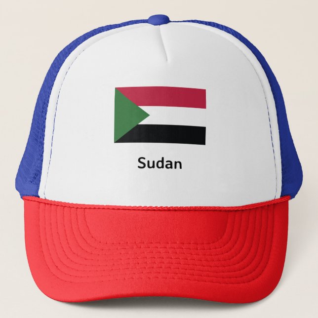 Gorra De Camionero Bandera de Sudán (Anverso)