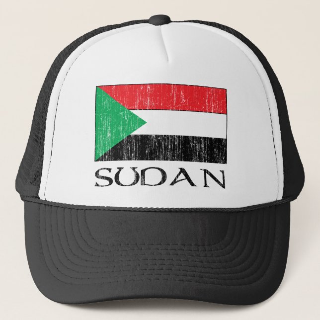 Gorra De Camionero Bandera de Sudán (Anverso)