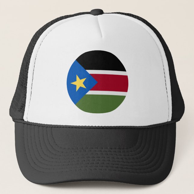 Gorra De Camionero Bandera de Sudán del Sur (Anverso)