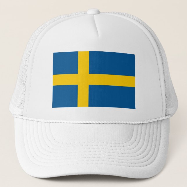 Gorra De Camionero Bandera de Suecia (Anverso)