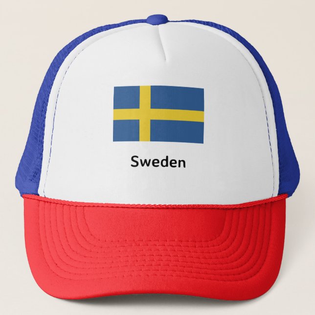 Gorra De Camionero Bandera de Suecia (Anverso)