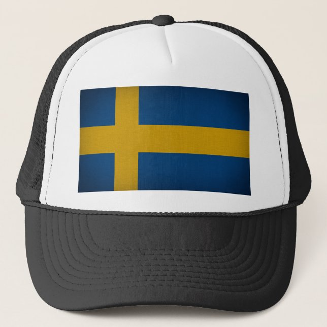 Gorra De Camionero Bandera de Suecia (Anverso)