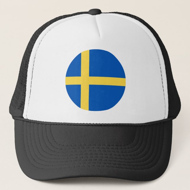 Gorra De Camionero Bandera de Suecia (Anverso)