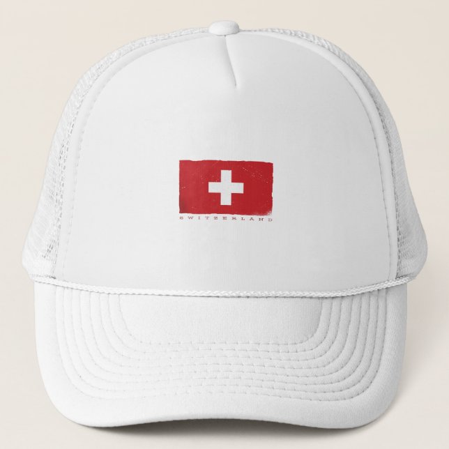 Gorra De Camionero Bandera de Suiza (Anverso)