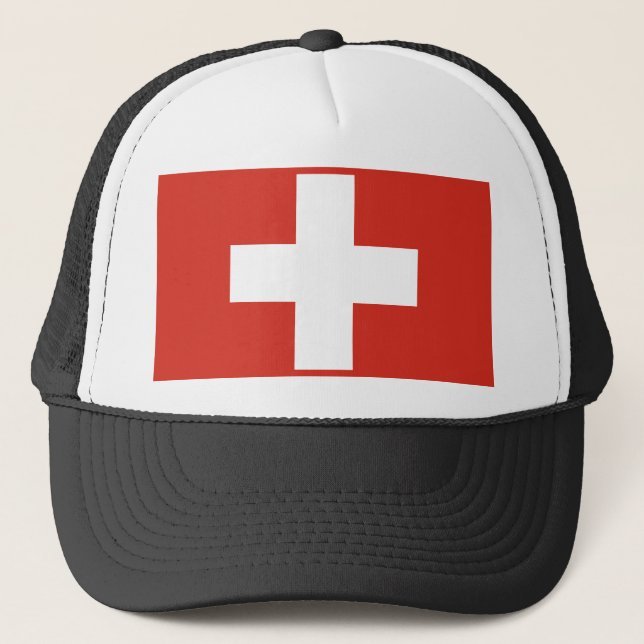 Gorra De Camionero Bandera de Suiza (Anverso)