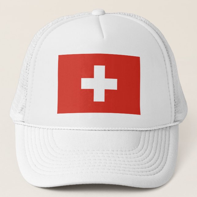 Gorra De Camionero Bandera de Suiza (Anverso)