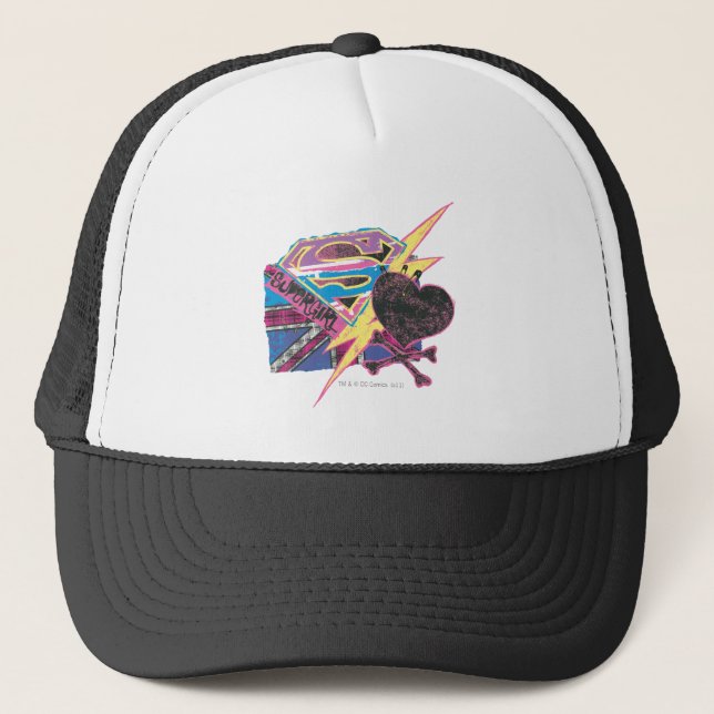 Gorra De Camionero Bandera de superchica y encrucijada (Anverso)