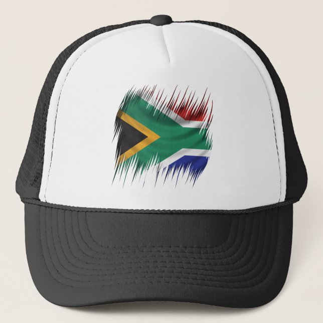 Gorra De Camionero Bandera de Suráfrica de las trituradoras (Anverso)