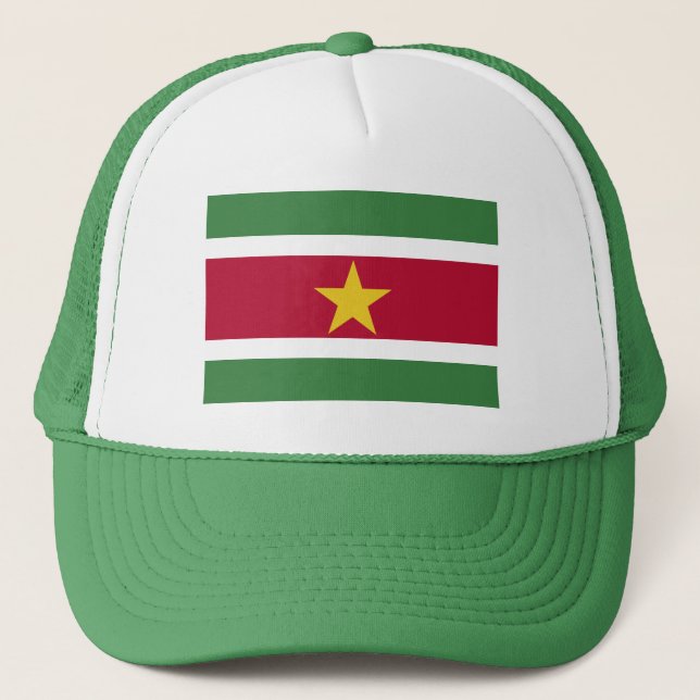 Gorra De Camionero Bandera de Surinam (Anverso)