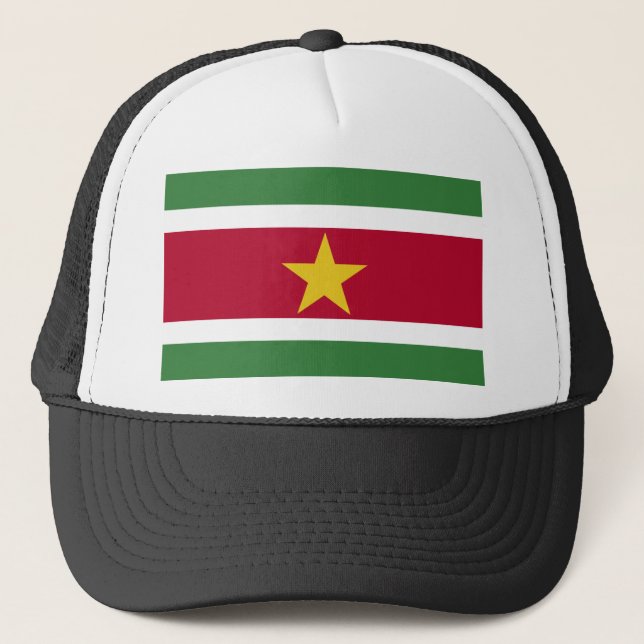 Gorra De Camionero Bandera de Surinam (Anverso)