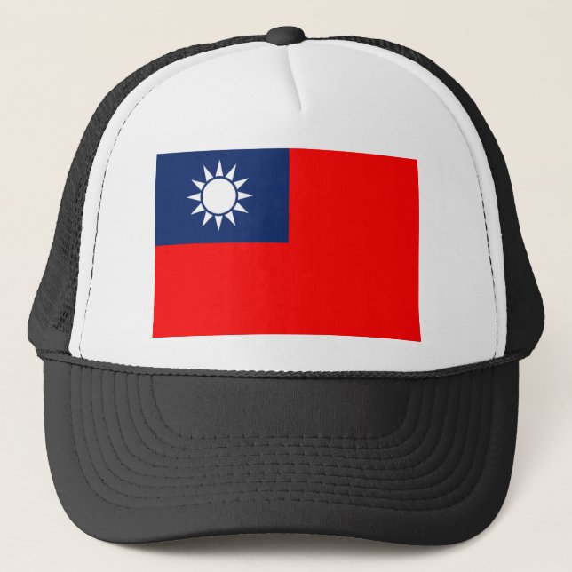 Gorra De Camionero bandera de taiwán (Anverso)