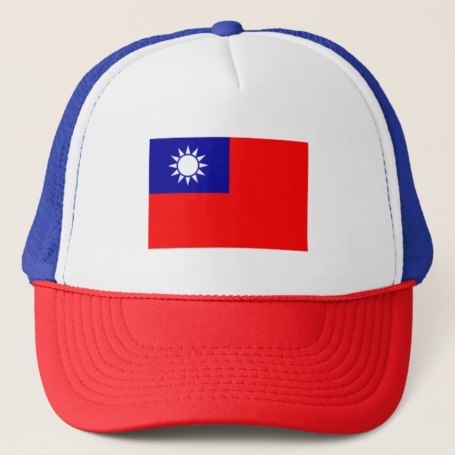 Gorra De Camionero Bandera de Taiwán (Anverso)