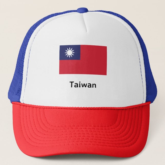 Gorra De Camionero Bandera de Taiwán (Anverso)
