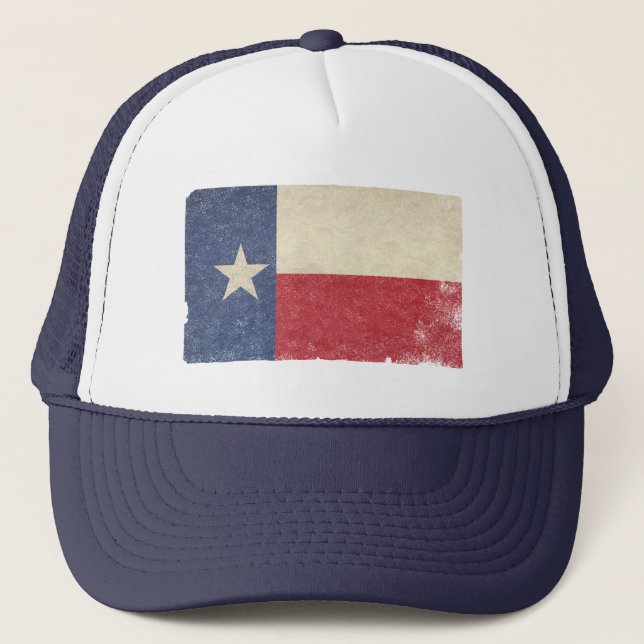 Gorra De Camionero Bandera de Tejas, apenada (Anverso)