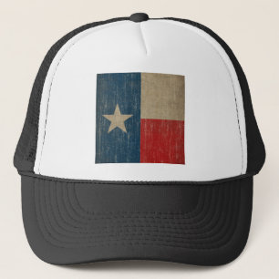 Gorra De Camionero Bandera de Tejas del vintage