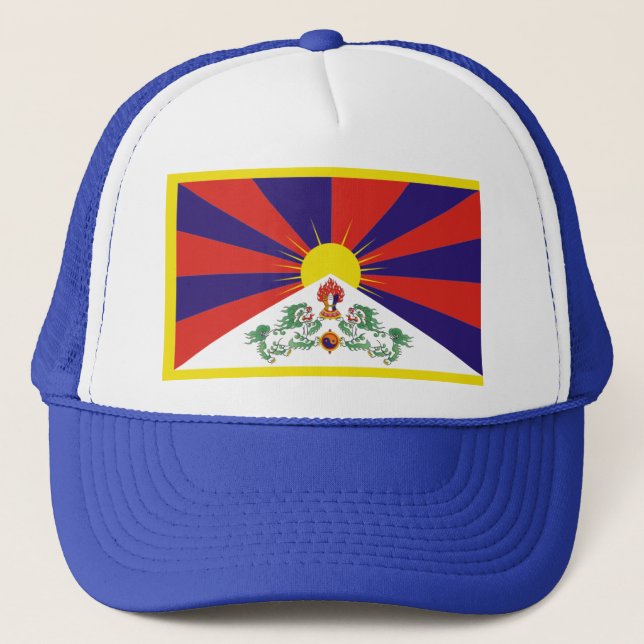 Gorra De Camionero Bandera de Tíbet (Anverso)