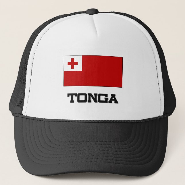 Gorra De Camionero Bandera de Tonga (Anverso)