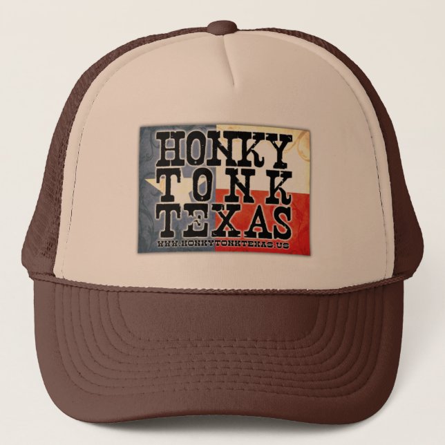 Gorra De Camionero Bandera de Tonk Tejas del Honky (Anverso)